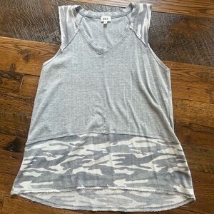 BKE Gray Camo Tank Top